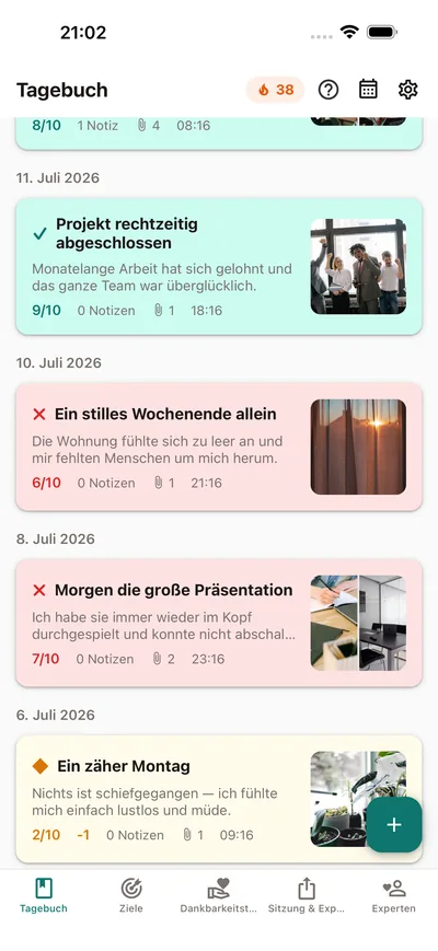 Dein privates Stimmungstagebuch — BrightLog