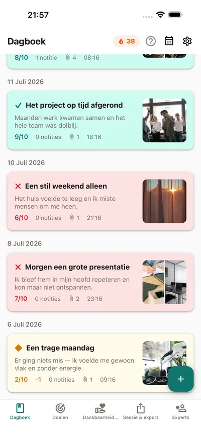Je privédagboek voor je stemming — BrightLog