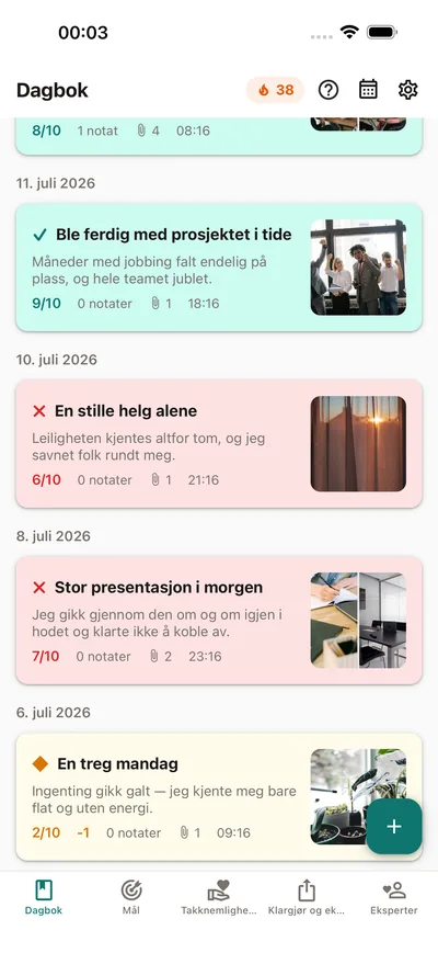 Din private humørdagbok — BrightLog