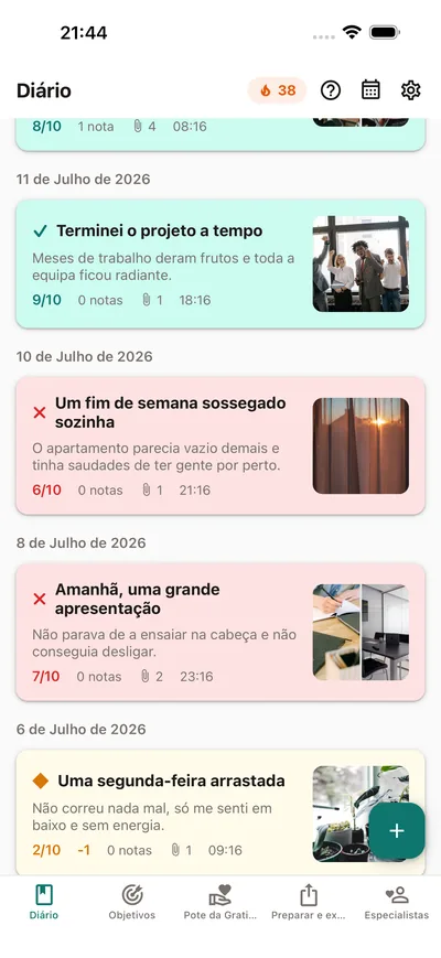 Seu diário de humor, só seu — BrightLog